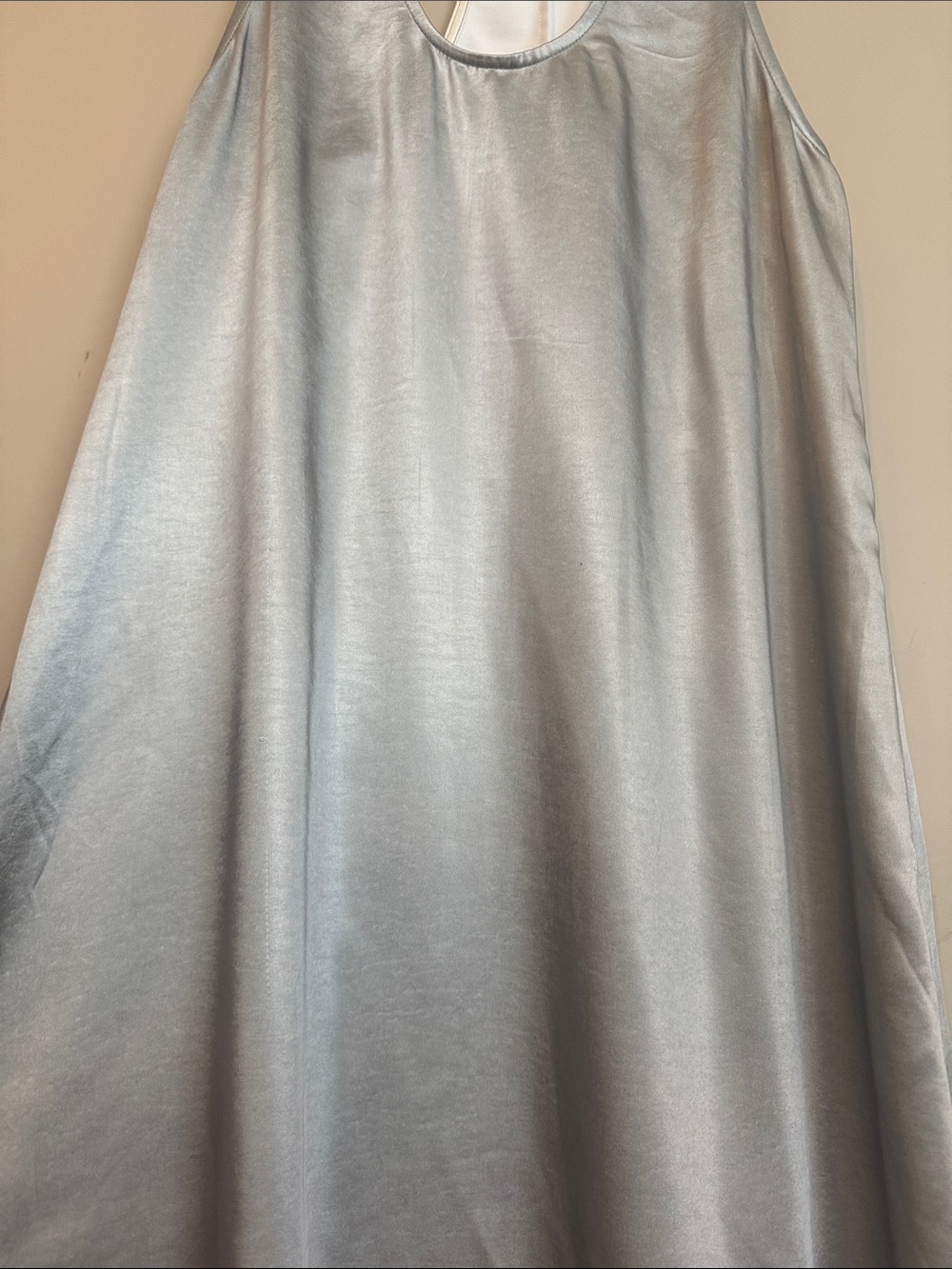 OPEN EDIT Racerback Satin Maxi Dress In Green Ombre, Size Medium - Picture 4 of 10